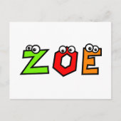 Carte Postale Zoé (Devant)