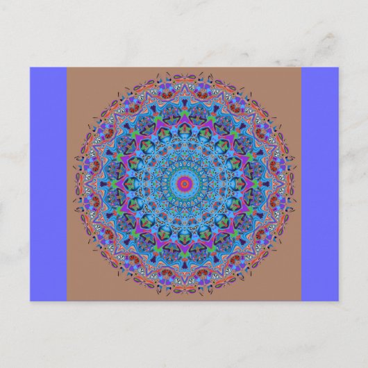 Carte Postale Zoe Mandala Design (Devant)
