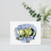 Carte Postale Zom-bee ( Zombie Bee ) (Debout devant)