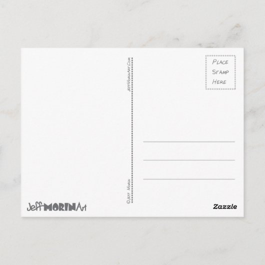 Carte Postale Zom-bee ( Zombie Bee ) (Dos)