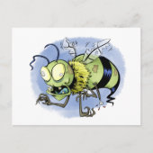 Carte Postale Zom-bee ( Zombie Bee ) (Devant)