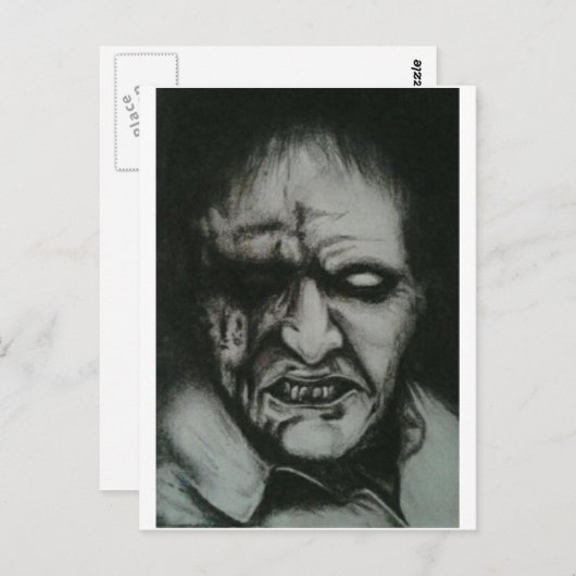 Carte Postale zombie (Devant / Derrière)