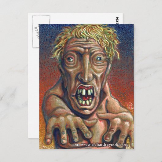 Carte Postale zombie (Devant / Derrière)