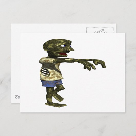Carte Postale Zombie (Devant / Derrière)