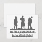 Carte Postale Zombie (Devant / Derrière)