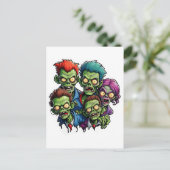 Carte Postale Zombie Apocalypse (Debout devant)