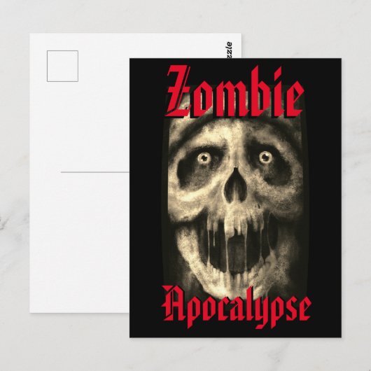 Carte Postale Zombie Apocalypse 2 (Devant / Derrière)