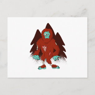 Carte Postale Zombie Bigfoot