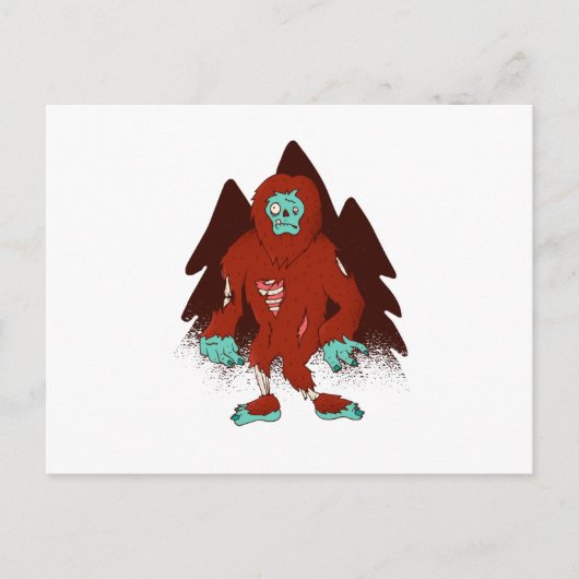 Carte Postale Zombie Bigfoot (Devant)