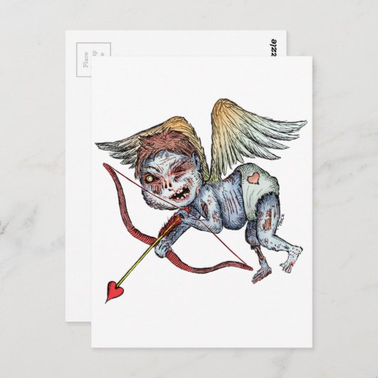 Carte Postale Zombie Cupid (Devant / Derrière)