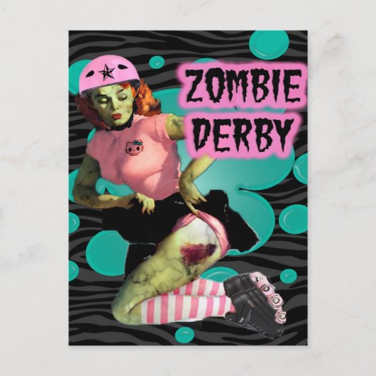 Carte Postale Zombie Derby (Devant)