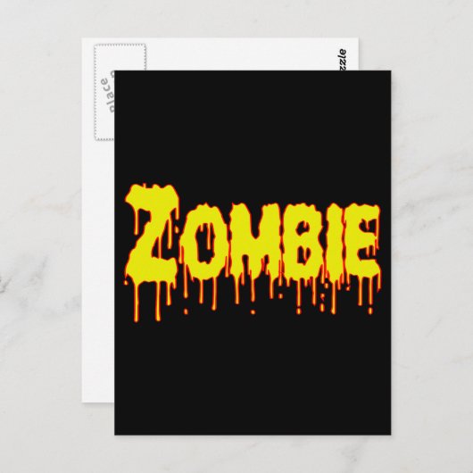 Carte Postale Zombie Drip (Devant / Derrière)