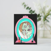 Carte postale Zombie face gâteau (Debout devant)