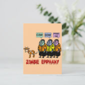 Carte Postale Zombie Halloween (Debout devant)