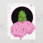 Carte Postale Zombie Hamster (Devant / Derrière)