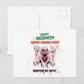 Carte Postale Zombie Karaoke Night (Devant / Derrière)