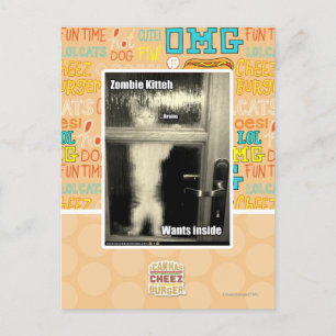Carte Postale Zombie Kitteh
