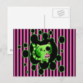 Carte Postale Zombie Kitty (Devant / Derrière)