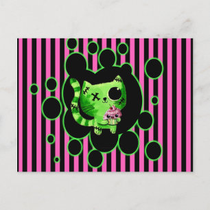 Carte Postale Zombie Kitty
