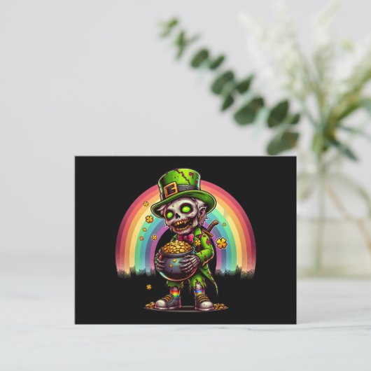 Carte Postale Zombie Leprechaun (Debout devant)