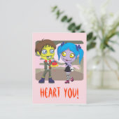 Carte Postale Zombie Love (Debout devant)