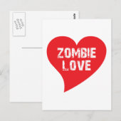 Carte Postale Zombie Love (Devant / Derrière)