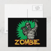 Carte postale Zombie Mummy (Devant / Derrière)