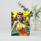 Carte Postale Zombie Pin-up (Debout devant)