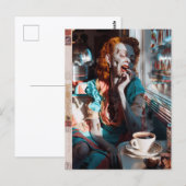 Carte Postale Zombie Pin-Up V (Devant / Derrière)