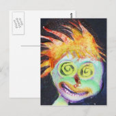 Carte Postale Zombie POP Art (Devant / Derrière)