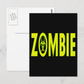 Carte Postale Zombie radioactif (Devant / Derrière)