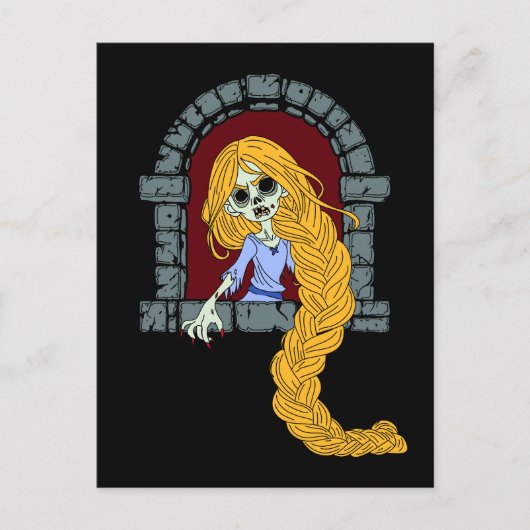 Carte Postale Zombie Rapunzel (Devant)