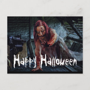 Carte Postale Zombie Sanglant