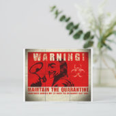 Carte Postale Zombie, signe (Debout devant)