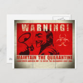 Carte Postale Zombie, signe (Devant / Derrière)