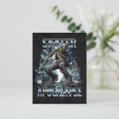 CARTE POSTALE ZOMBIE SKATER APOCALYPSE (Debout devant)