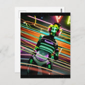 Carte Postale Zombie Space Disco (Devant / Derrière)