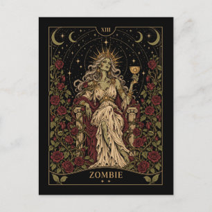 Carte Postale Zombie, Tarot Étoilé Art