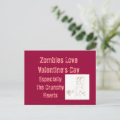 Carte postale Zombie Zombies pour la Saint-Valenti (Debout devant)