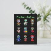 Carte Postale Zombies d'Afrique (Debout devant)