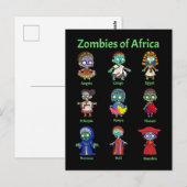 Carte Postale Zombies d'Afrique (Devant / Derrière)