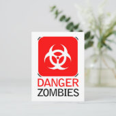 Carte Postale Zombies dangereux (Debout devant)