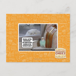 Carte Postale Zombies dans le jardin