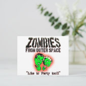 Carte Postale Zombies De L'Espace ! (Debout devant)