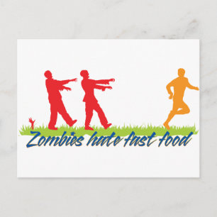 Carte Postale Zombies Hait Fast Food