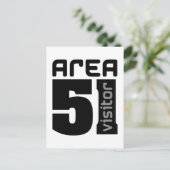 Carte Postale Zone 51 Visiteur Alien (Debout devant)