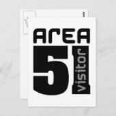 Carte Postale Zone 51 Visiteur Alien (Devant / Derrière)