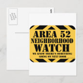 Carte Postale Zone 52 Surveillance du voisinage (Devant / Derrière)