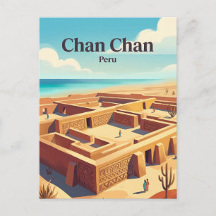 Carte Postale Zone archéologique de Chan Chan Pérou