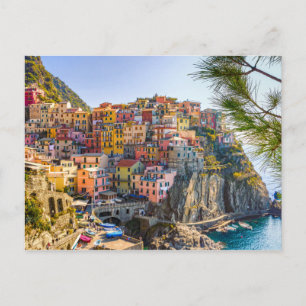 Carte Postale Zone côtière de Cinque Terre en Ligurie Italie Car